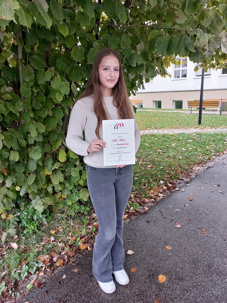 Concours de lecture à haute voix - Lena Mehic